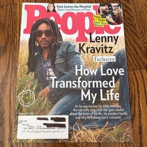 People Magazine Feb 12 2024 - Lenny Kravitz - Travis & Taylor  women’s magazines